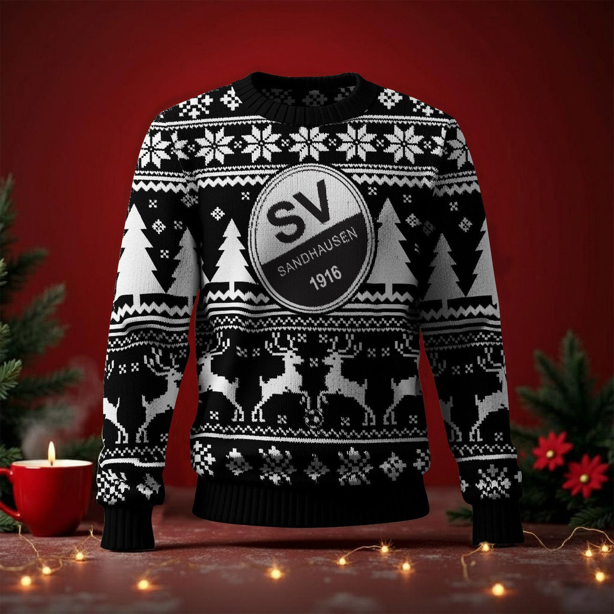 SV Sandhausen Fan Edition Weihnachtspullover im neuen Design