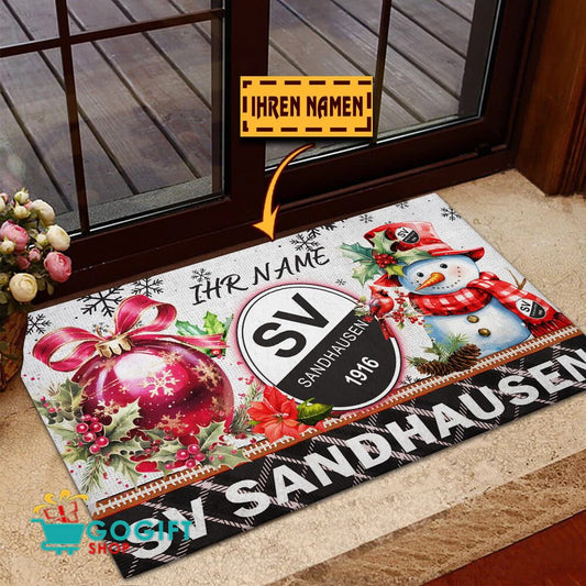 SV Sandhausen Individueller Name Premium Ausgabe Fußmatte aus Gummi