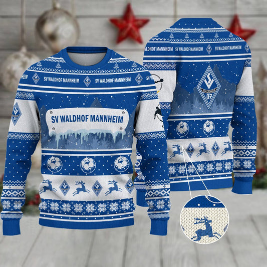 SV Waldhof Mannheim 07 Weihnachtspullover im neuen Design