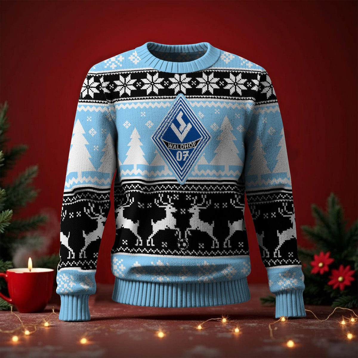 SV Waldhof Mannheim 07 Fan Edition Weihnachtspullover im neuen Design