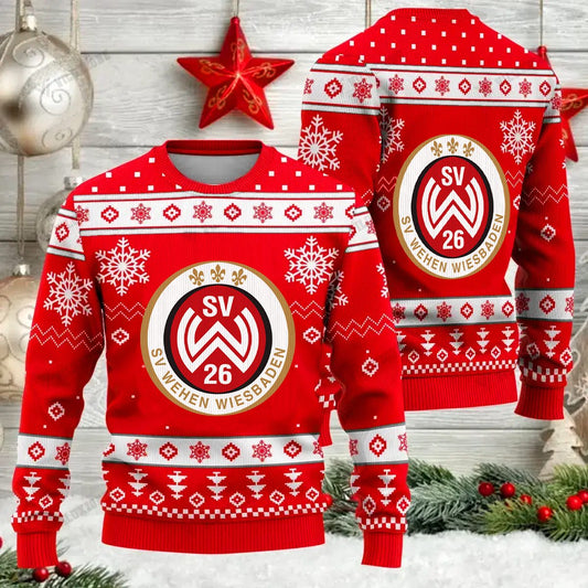 Jetzt neu SV Wehen Wiesbaden Weihnachtspullover