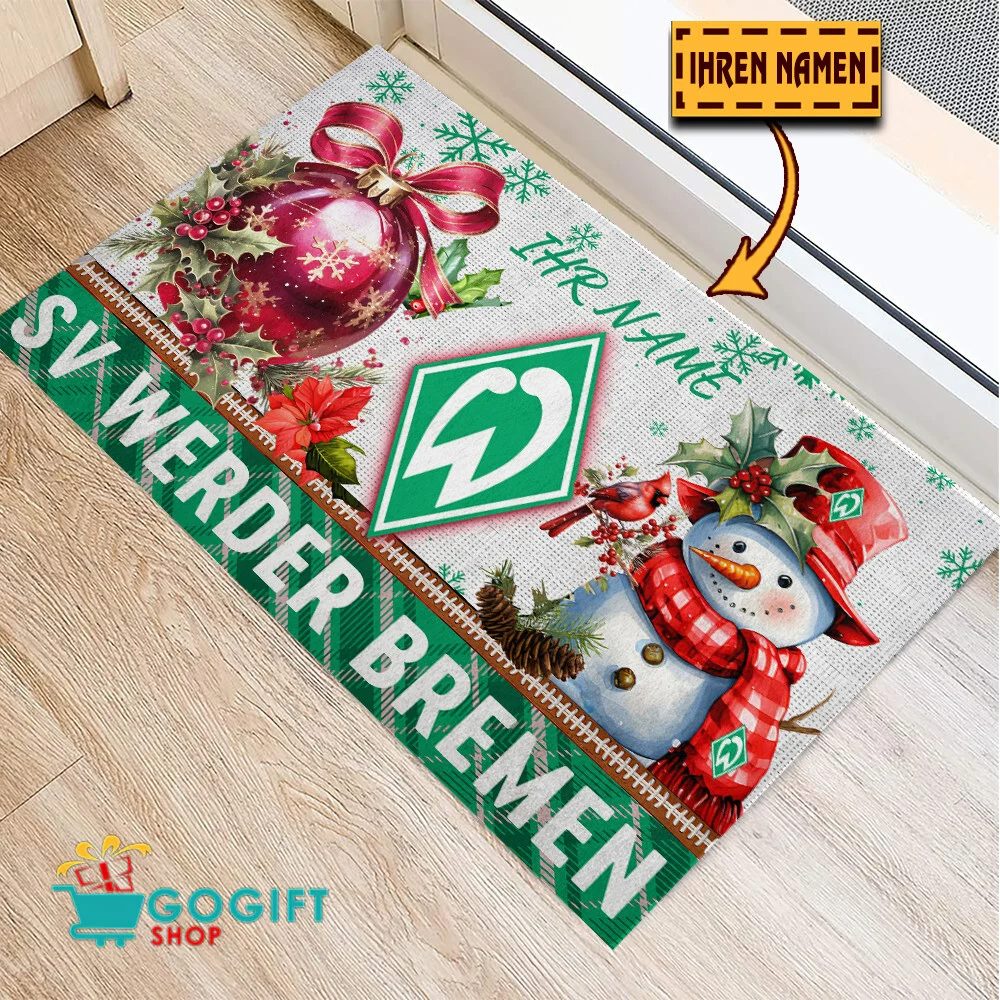SV Werder Bremen Individueller Name Premium Ausgabe Fußmatte aus Gummi
