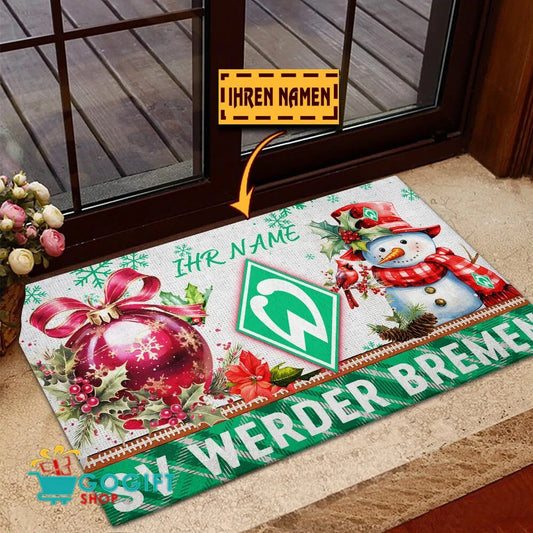 SV Werder Bremen Individueller Name Premium Ausgabe Fußmatte aus Gummi