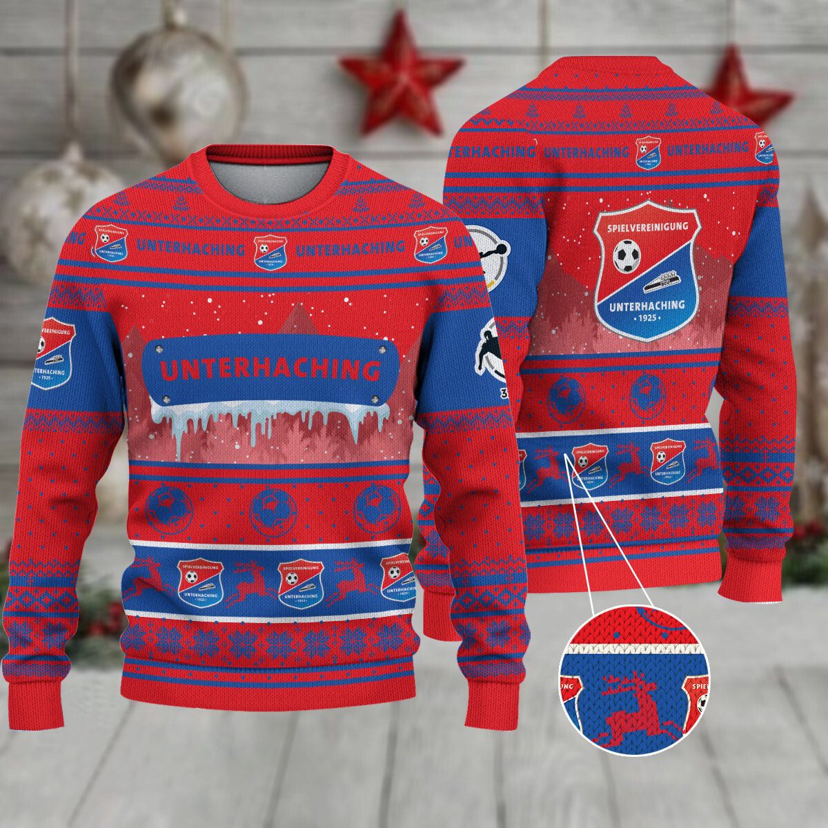 SpVgg Unterhaching Weihnachtspullover im neuen Design