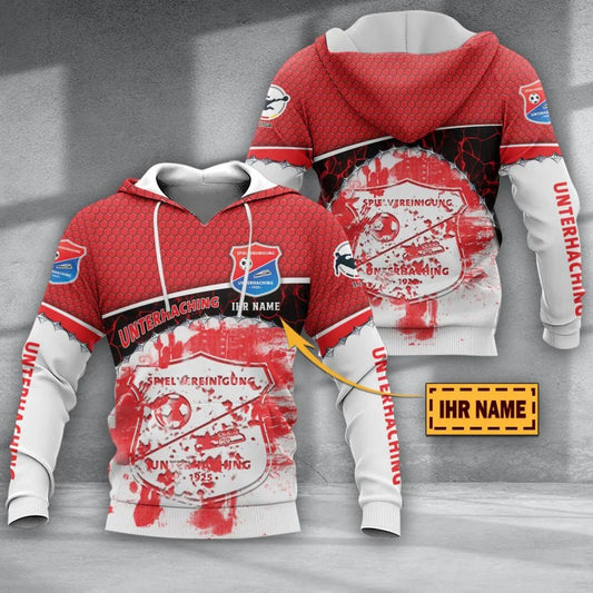 SpVgg Unterhaching Individueller Name Sonderausgabe Kapuzenpullover