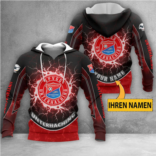SpVgg Unterhaching Individueller Name Neue Edition Kapuzenpullover