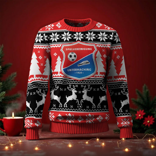 SpVgg Unterhaching Fan Edition Weihnachtspullover im neuen Design