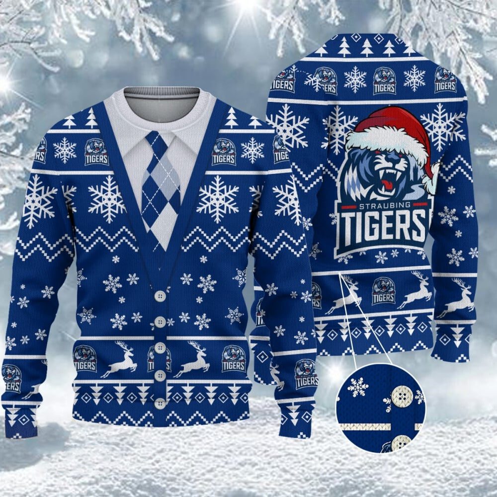 Straubing Tigers Neuer Stil Weihnachtspullover