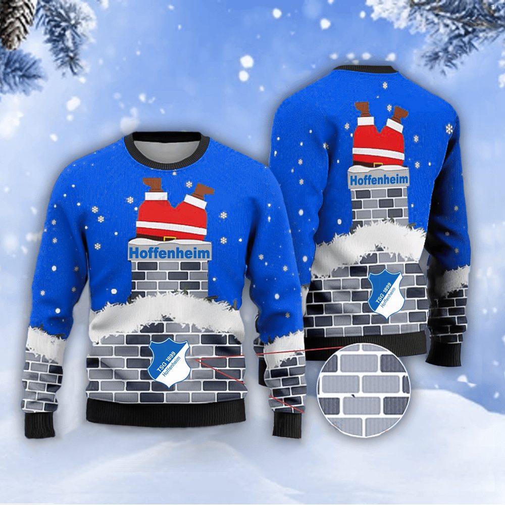 Neues Modell: TSG 1899 Hoffenheim Weihnachtspullover mit Weihnachtsmann-Motiv