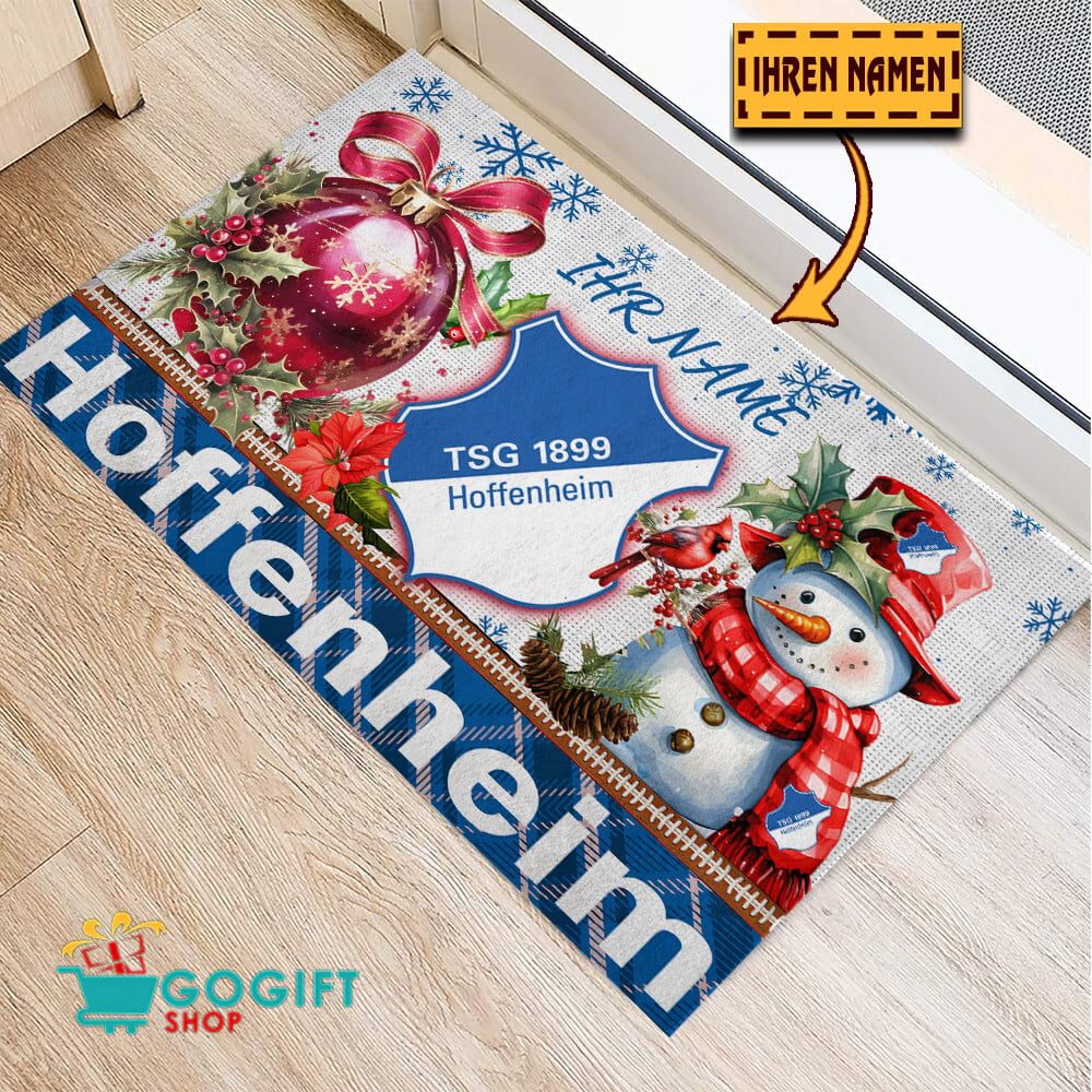 TSG 1899 Hoffenheim Individueller Name Premium Ausgabe Fußmatte aus Gummi