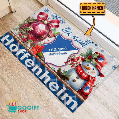 TSG 1899 Hoffenheim Individueller Name Premium Ausgabe Fußmatte aus Gummi