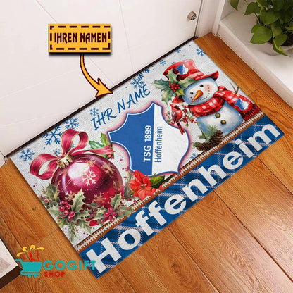 TSG 1899 Hoffenheim Individueller Name Premium Ausgabe Fußmatte aus Gummi