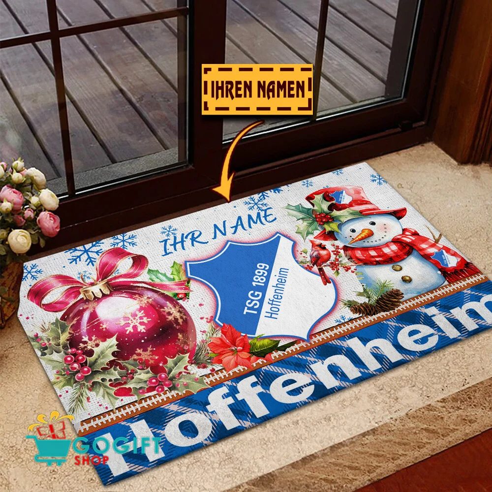 TSG 1899 Hoffenheim Individueller Name Premium Ausgabe Fußmatte aus Gummi