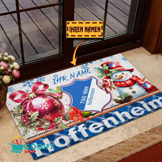 TSG 1899 Hoffenheim Individueller Name Premium Ausgabe Fußmatte aus Gummi