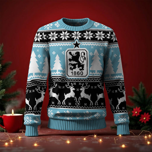 TSV 1860 München Fan Edition Weihnachtspullover im neuen Design