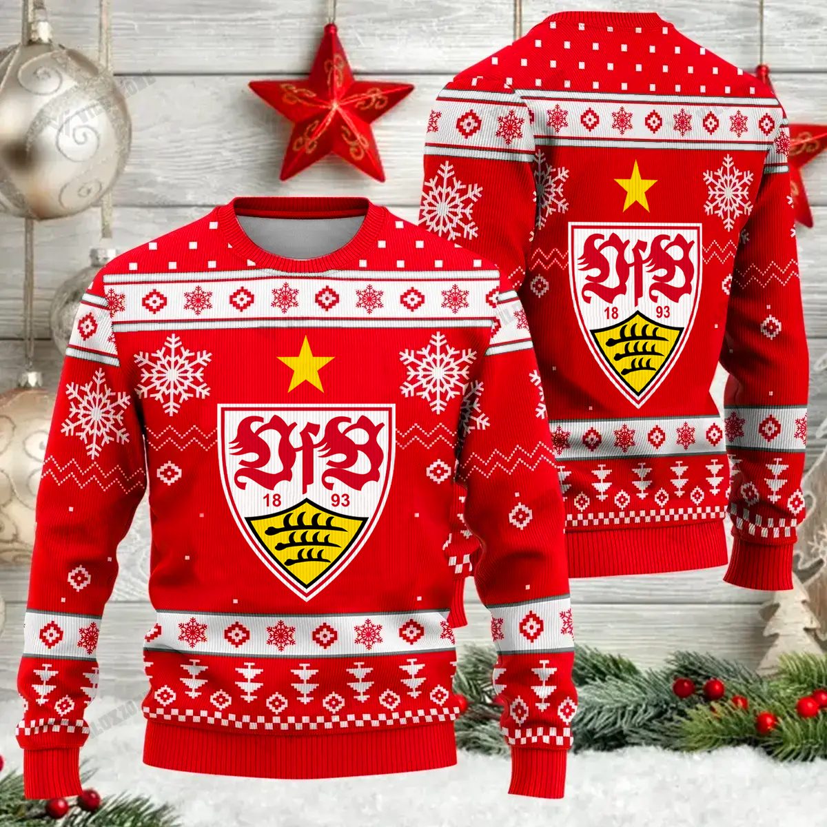 Jetzt neu: VfB Stuttgart Weihnachtspullover