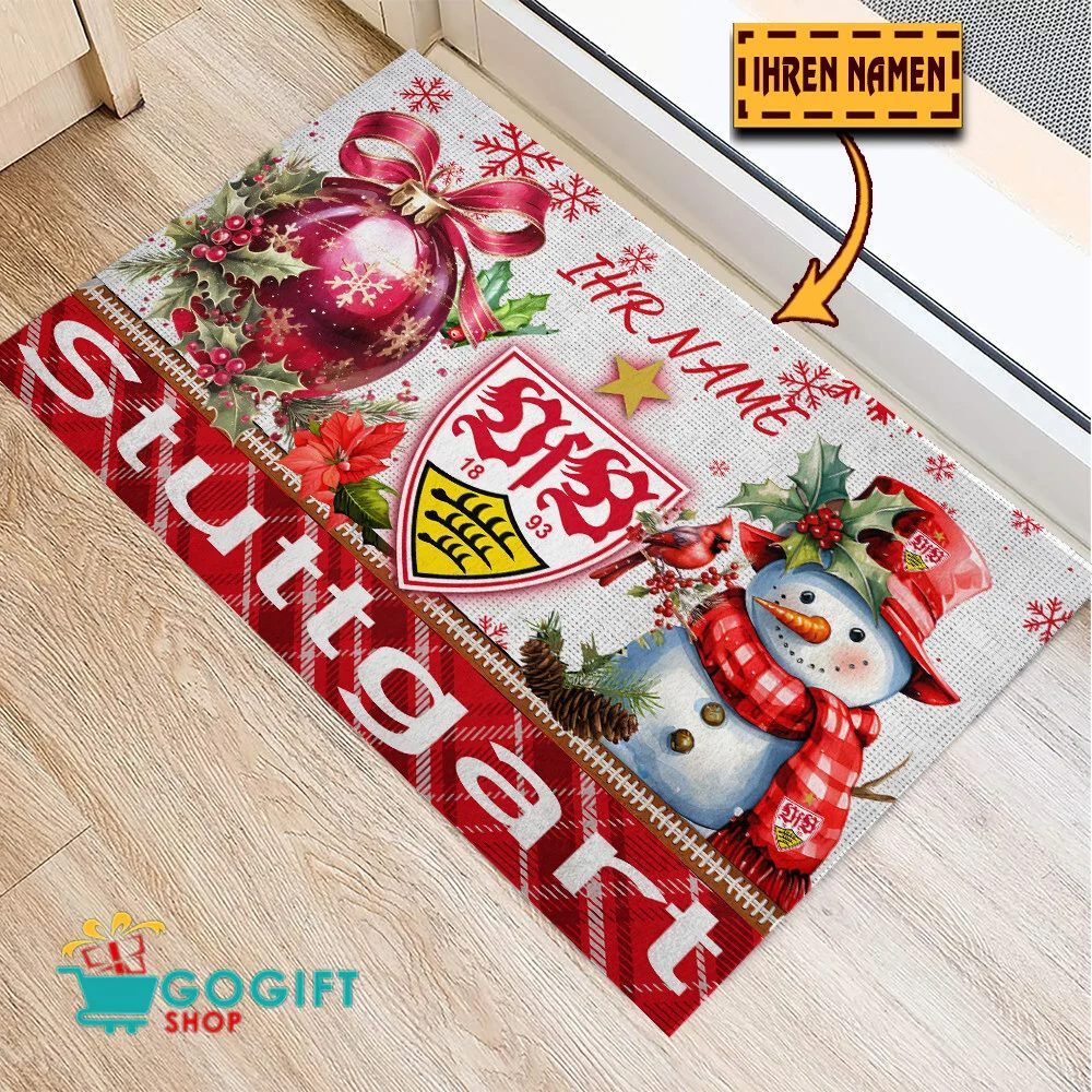 VfB Stuttgart Individueller Name Premium Ausgabe Fußmatte aus Gummi