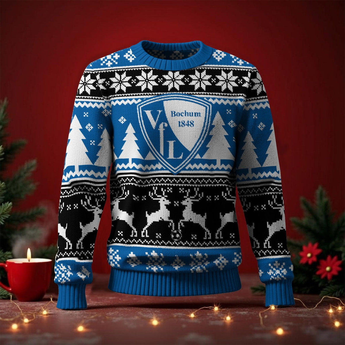 VfL Bochum 1848 Fan Edition Weihnachtspullover im neuen Design