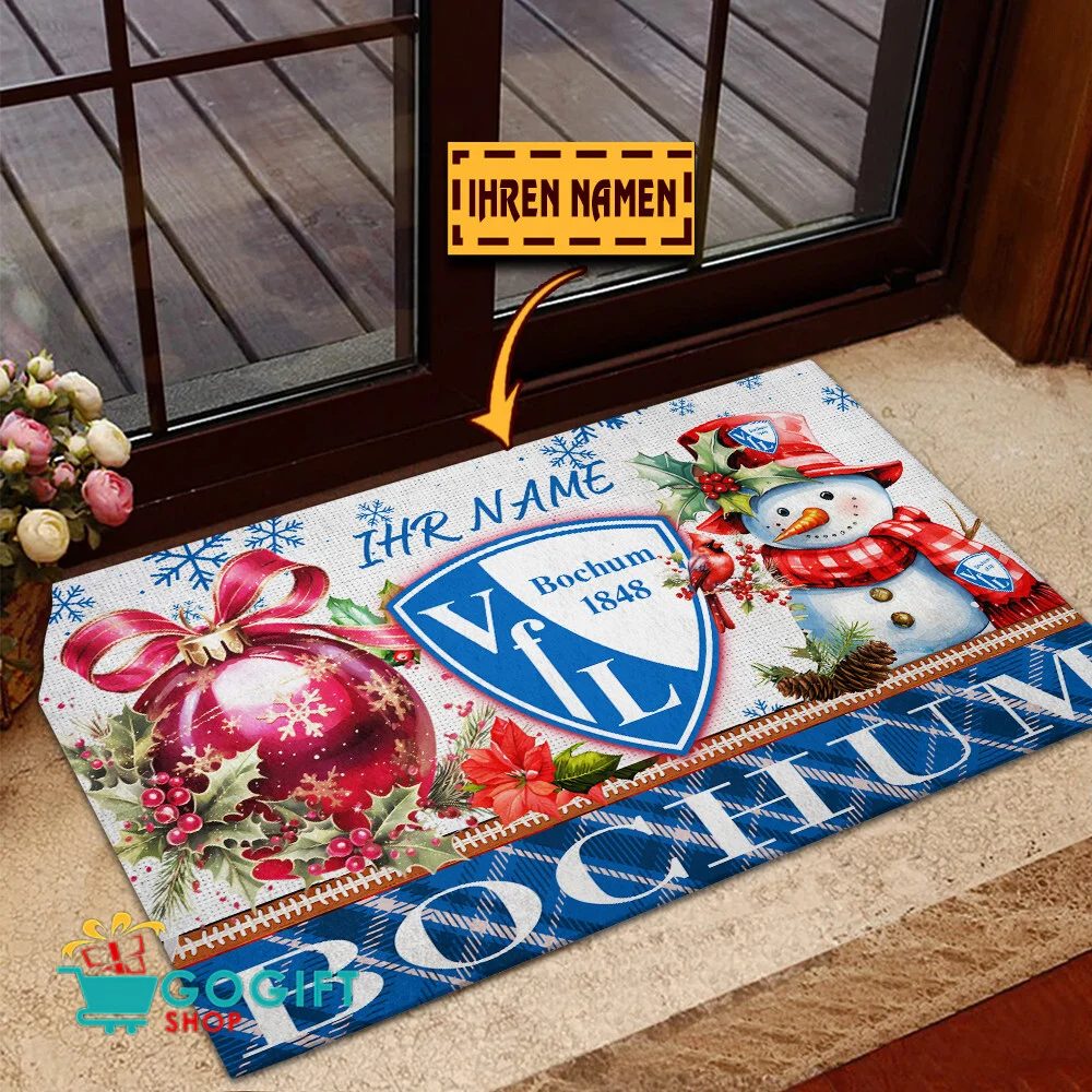 VfL Bochum 1848 Individueller Name Premium Ausgabe Fußmatte aus Gummi
