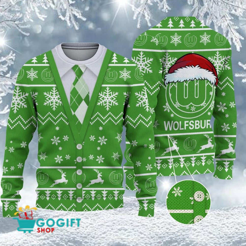 VfL Wolfsburg Neuer Stil Weihnachtspullover