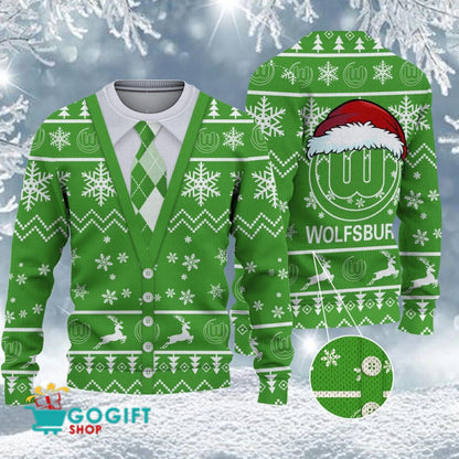 VfL Wolfsburg Neuer Stil Weihnachtspullover