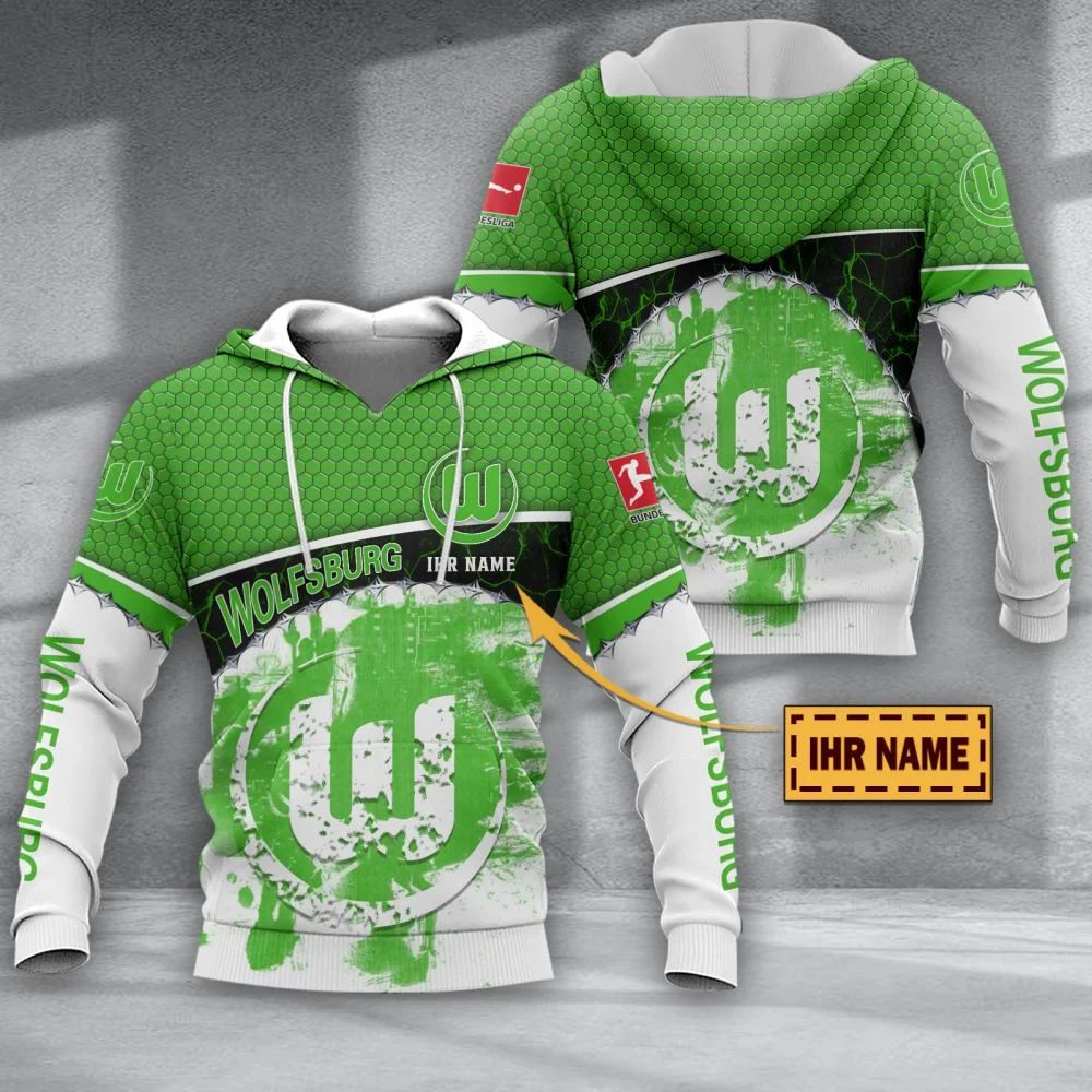 VfL Wolfsburg Individueller Name Sonderausgabe Kapuzenpullover
