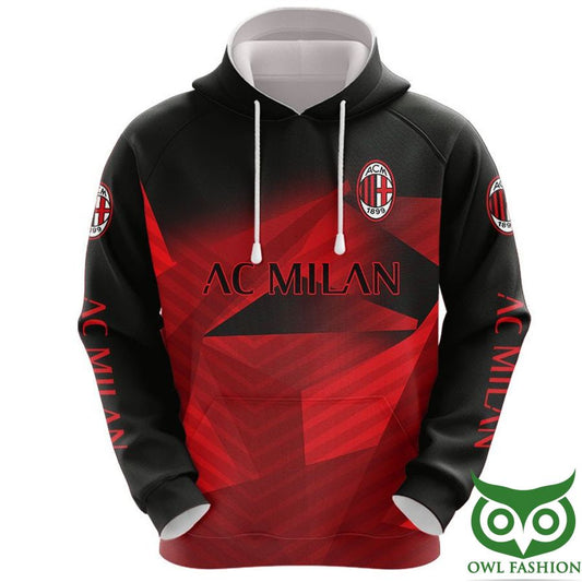 AC Milan Schwarz Rot Hawaiian Kapuzenpullover
