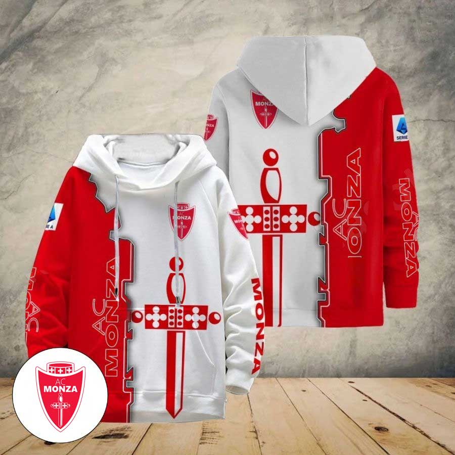 AC Monza Logo Unisex Stil Kapuzenpullover