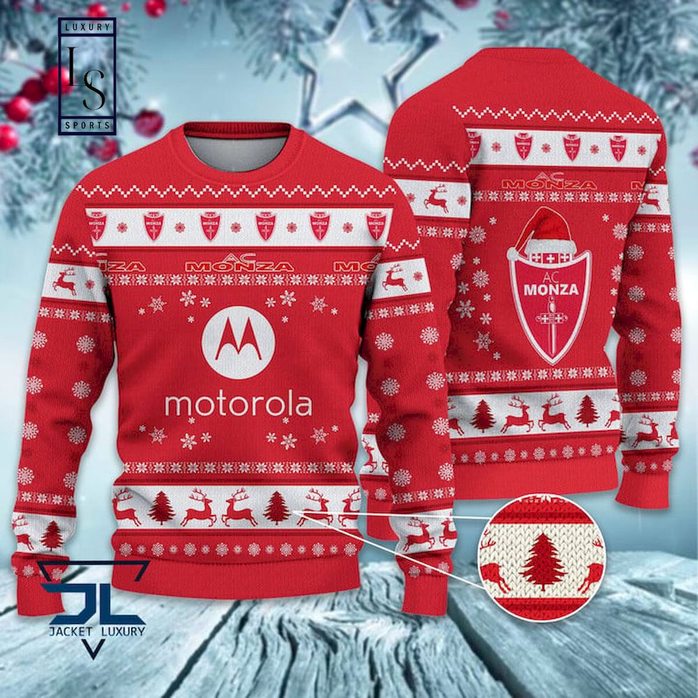 AC Monza Motorola Hässlich Weihnachtspullover