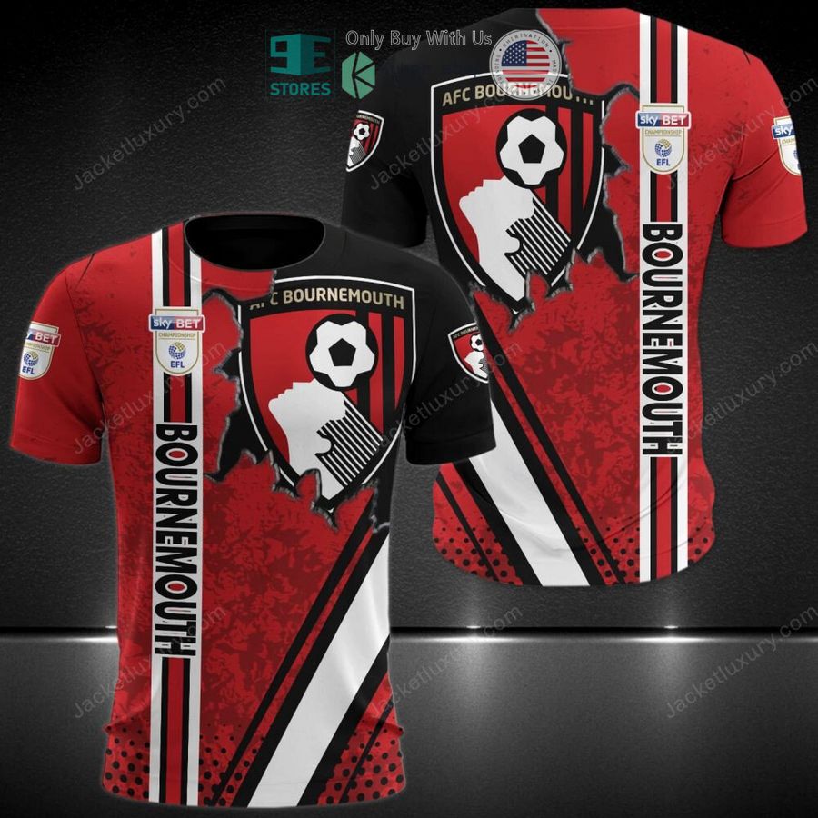 AFC Bournemouth Logo Auflage T-Shirt V2