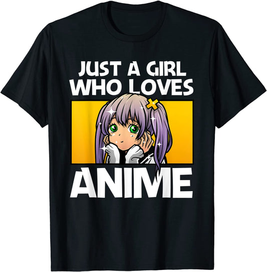 Anime Lover - A Girl Who Loves Anime T-Shirt
