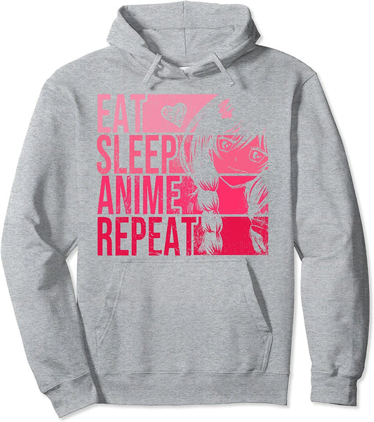 Anime Lover - Eat Sleep Anime Repeat Kapuzenpullover