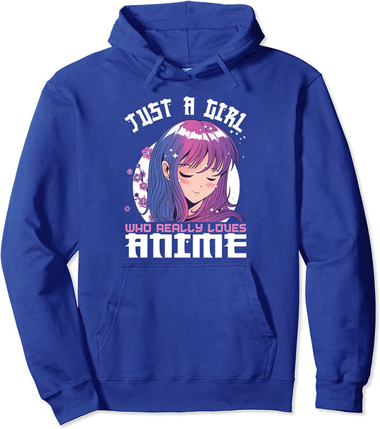 Anime Lover - Just A Girl Who Loves Anime Gifts for Teen Girls Kapuzenpullover