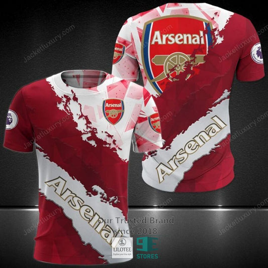 Arsenal FC Dunkel Rot T-Shirt