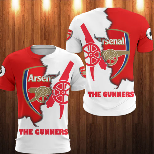 Arsenal FC Weiß Rot Die Kanoniere T-Shirt