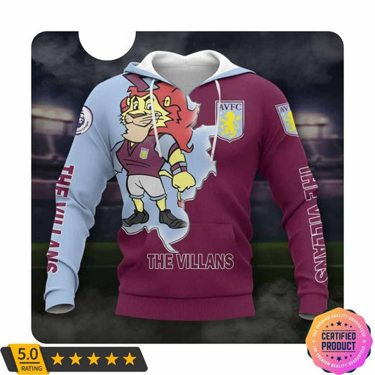 Aston Villa FC Maskottchen Kratzen Kapuzenpullover