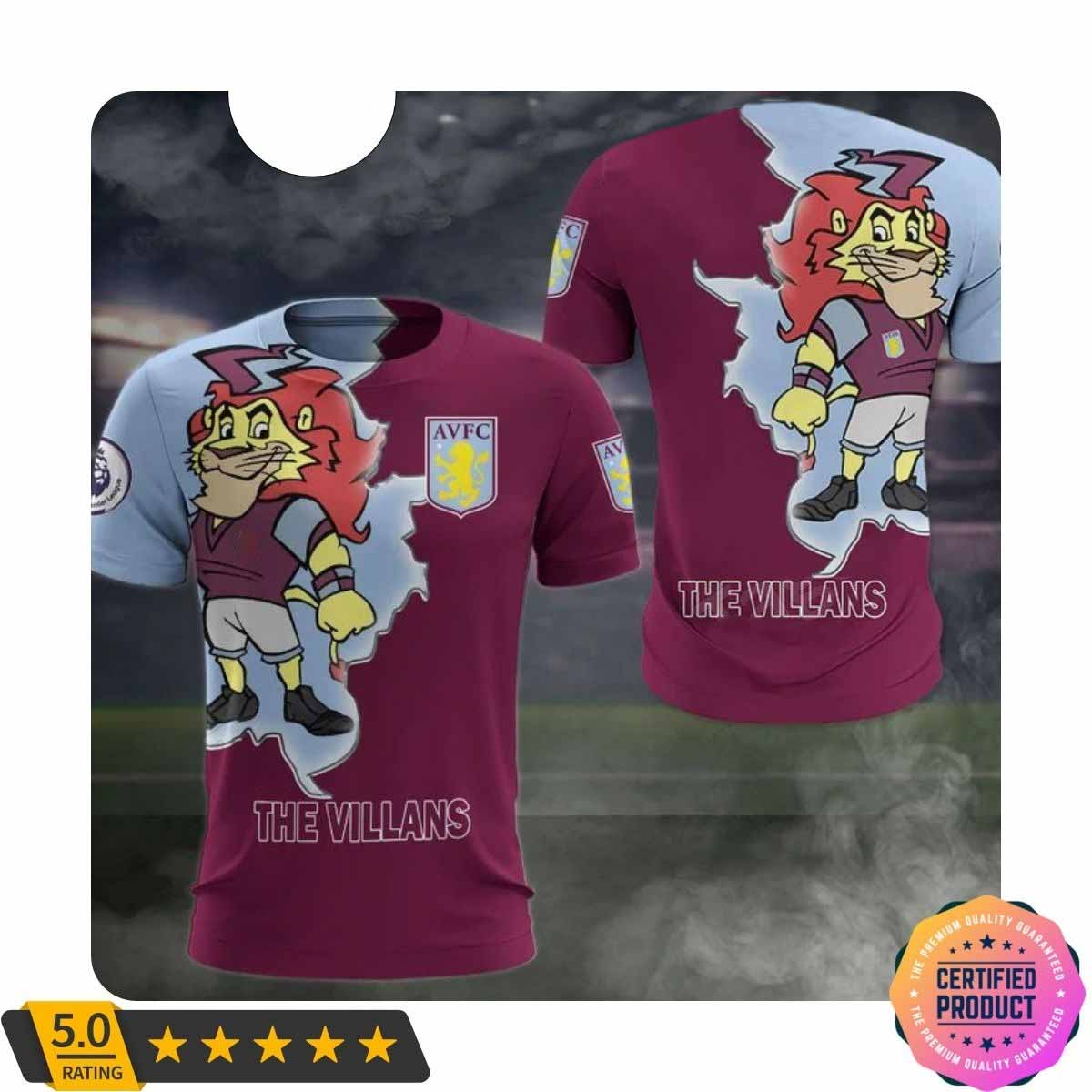 Aston Villa FC Maskottchen Kratzen T-Shirt