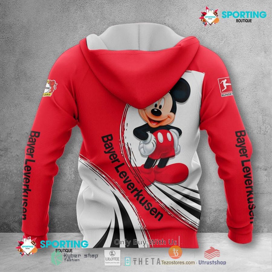 Bayer 04 Leverkusen Individueller Name Mickey Reißverschluss-Hoodie
