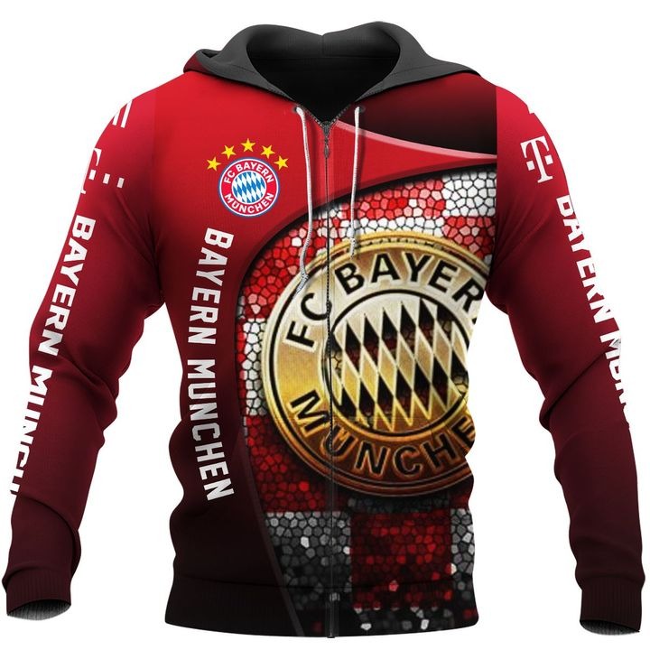 Bayern München Rot Die Bayern Reißverschluss-Hoodie