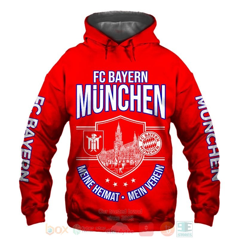 Bayern München Rot Mia San Mia Kapuzenpullover
