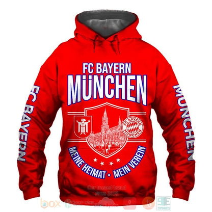Bayern München Rot Mia San Mia Kapuzenpullover