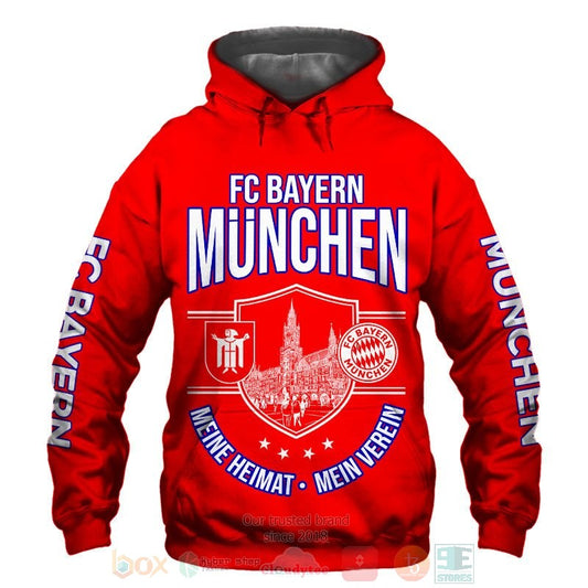 Bayern München Rot Mia San Mia Kapuzenpullover