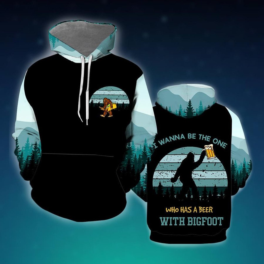 Beer Lover - Funny Bigfoot Love Drinking Beer Kapuzenpullover
