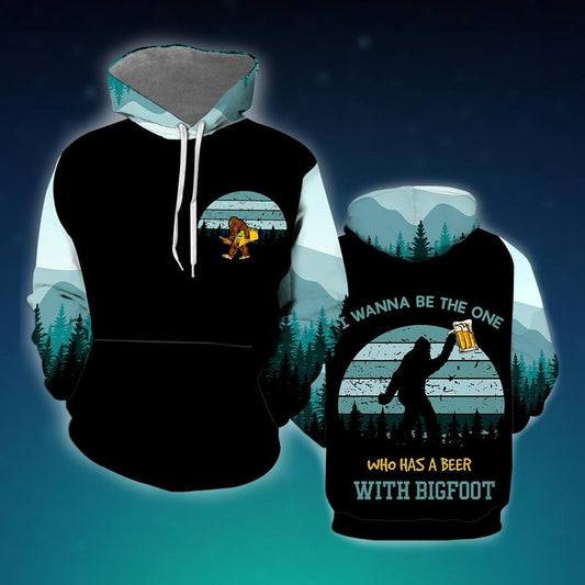 Beer Lover - Funny Bigfoot Love Drinking Beer Kapuzenpullover
