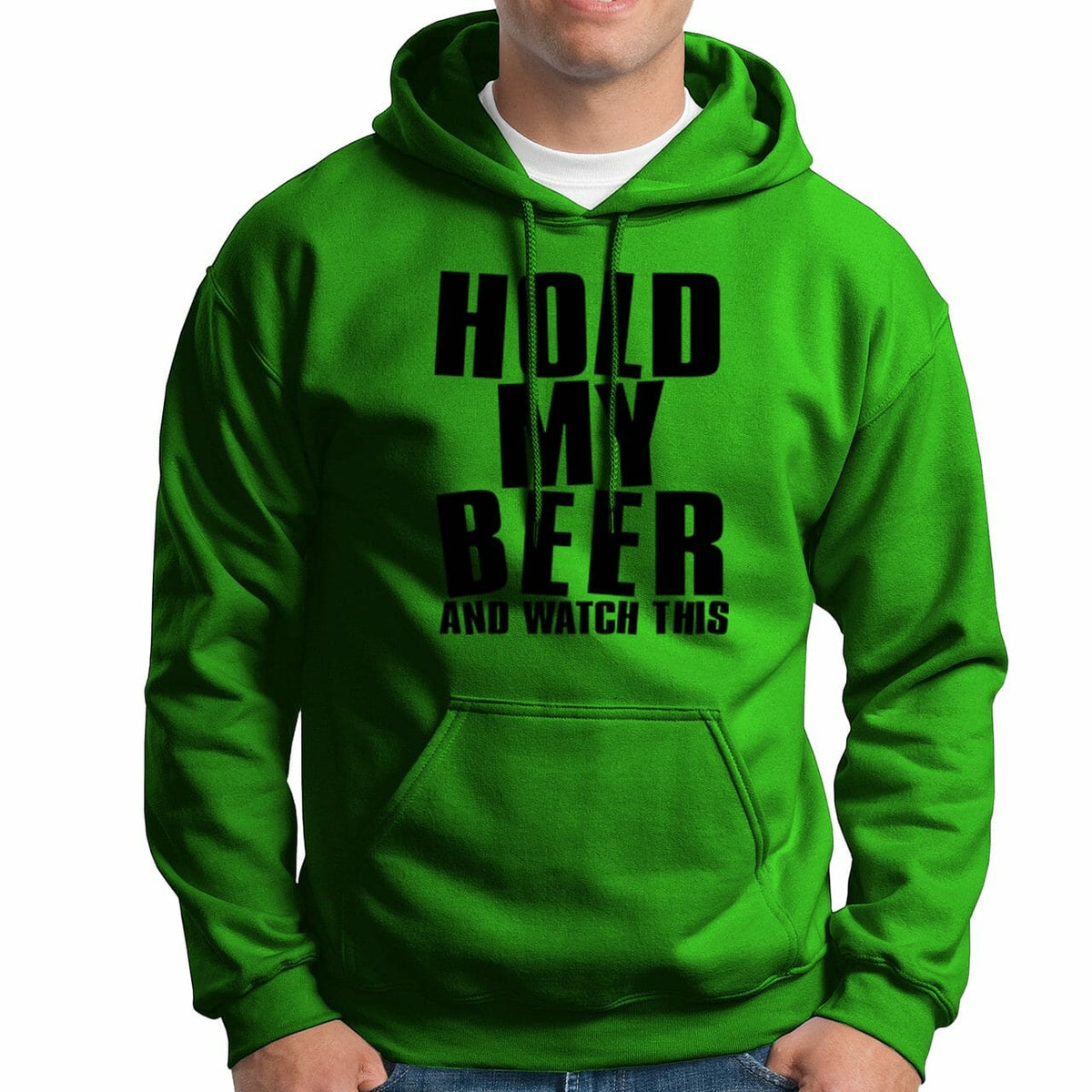 Beer Lover - Hold My Beer And Watch This Green Kapuzenpullover