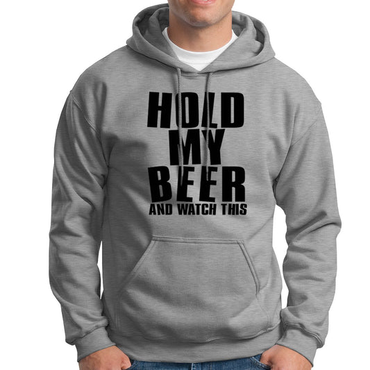 Beer Lover - Hold My Beer And Watch This Grey Kapuzenpullover