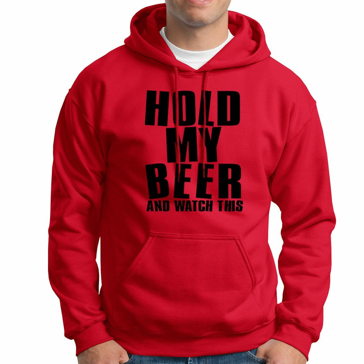 Beer Lover - Hold My Beer And Watch This Red Kapuzenpullover