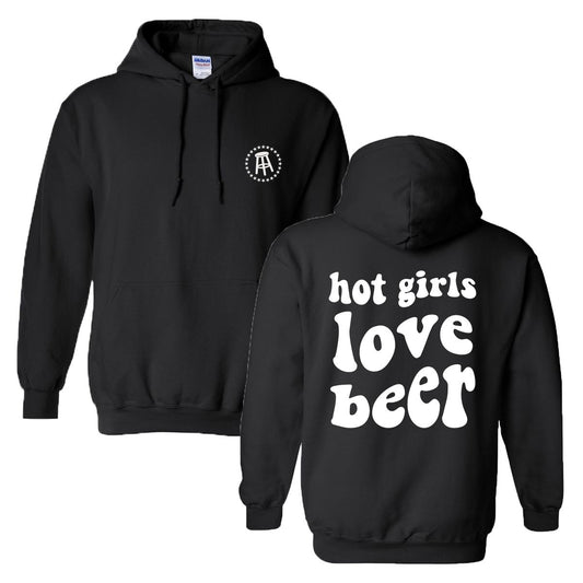 Beer Lover - HOT GIRLS LOVE BEER Black Kapuzenpullover