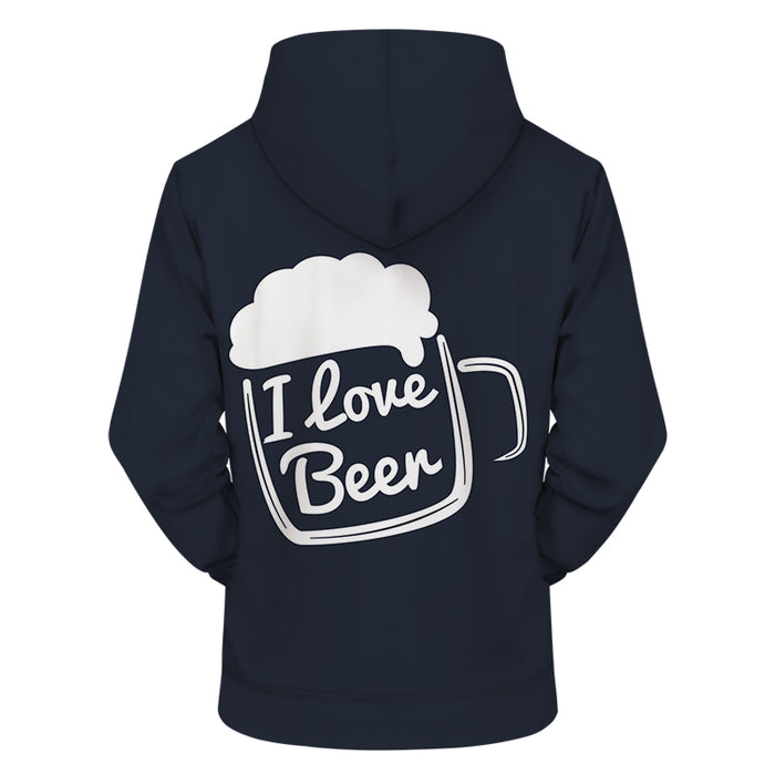 Beer Lover - I Love Beer Black Kapuzenpullover