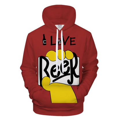 Beer Lover - I Love Beer Orange Kapuzenpullover